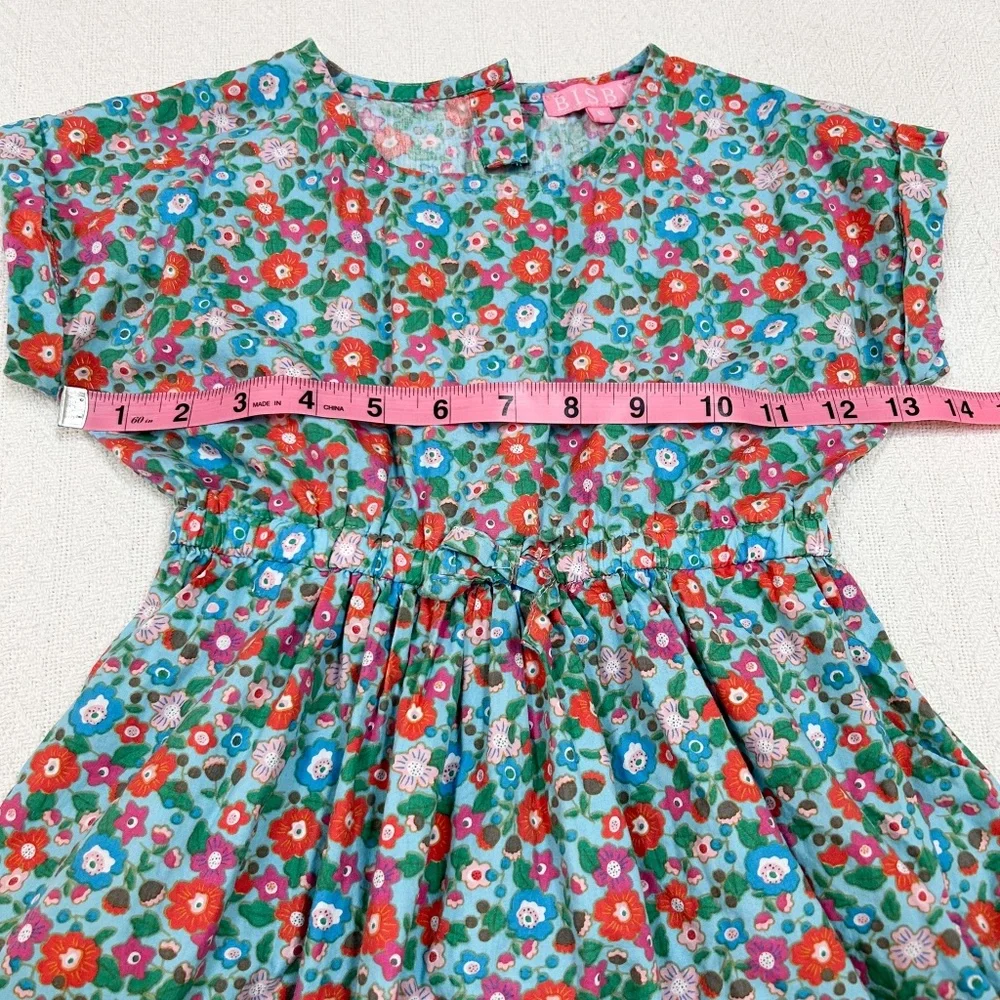 BISBY XIE XIE Blue vintage inspired floral DRESS- BLUE PRIMROSE - sz 6